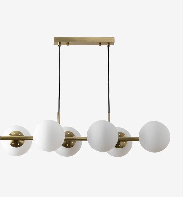 Sklum - Deckenleuchte aus Eisen und Glaskugeln Uvol &x2194&xFE0E 80 cm