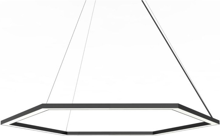 Esagono sospensione Ø90 monocolore lucido