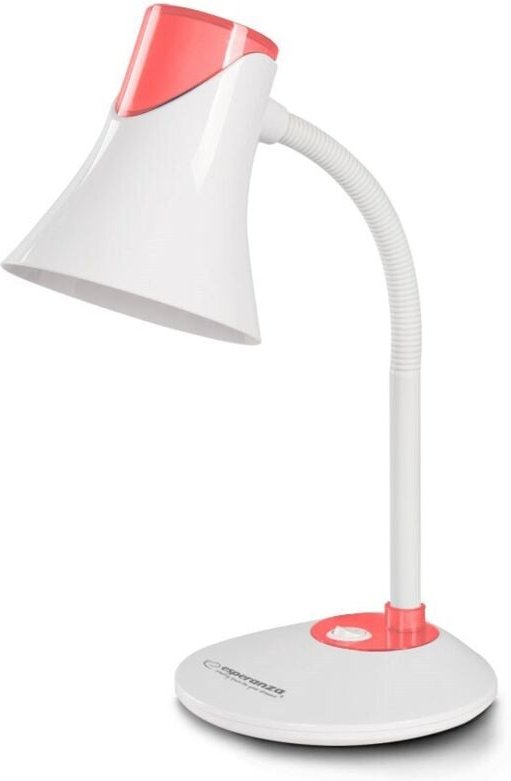 Esperanza schreibtischlampe e27 polaris rot