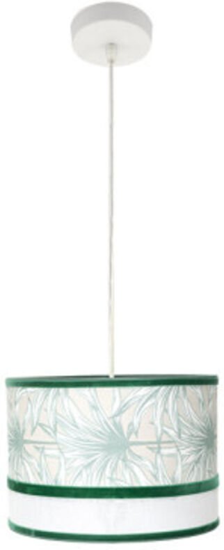 Caledonia Pendelleuchte 1xe27 weiß/grün regx30x30cm