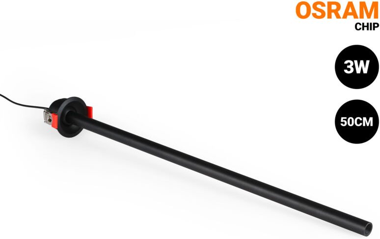 Barcelona Led - LED-Deckeneinbaustrahler 3W - Verlängerbar 500mm - Schwenkbar -