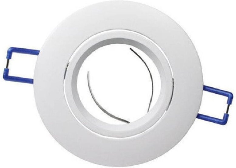 Trade Shop Traesio - Trade Shop - faretto da incasso tondo support faretti portafaretto - Weiß