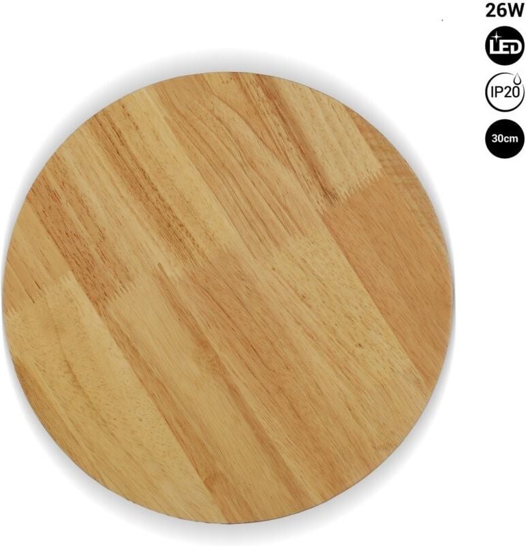 Wandleuchte aus Holz "Lune" - 26W - ø 30 cm