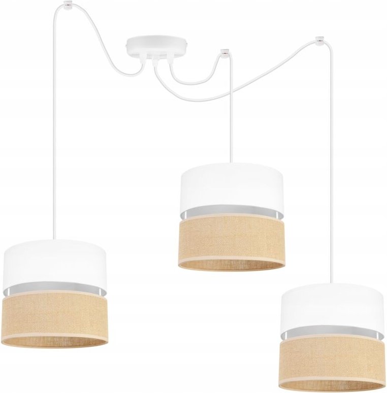 Spider Deckenhängelampe, Lampenschirm 20 Cm Weiss