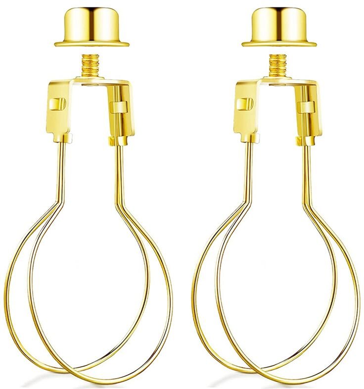 Lampenschirm-Harfenhalter-Adapter-Kit Enthält Endstück und Lampenschirm-Nivellierer, um die Hardware zu halten