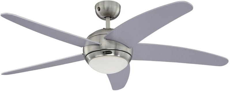Deckenventilator Bendan Silber mit Licht und Fernbedienung