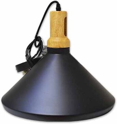 Modern hängendes Licht 1MT E27 Elegant Stylish Ф350mm - Mod. VT-7535 SKU 3764 - Schwarz Holz