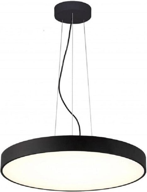 Trade Shop - circle chandelier 40 cm led 43 w up down pendelleuchte 2 lichttemperaturen - Schwarz