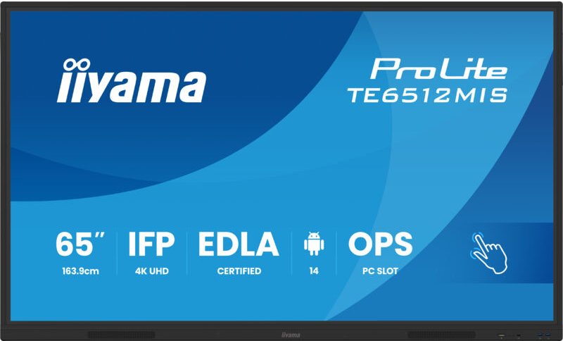 Iiyama - TE6512MIS-B4AG display de signage Flachbildschirm Digital digital 165,1 cm (65') lcd Wifi 400 cd / m² 4K Ultra ...