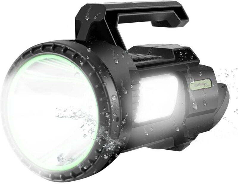 Superhelle, wiederaufladbare LED-Taschenlampe mit 1200 Lumen – einstellbarer Zoom, wasserdicht – für Camping, Wandern un...