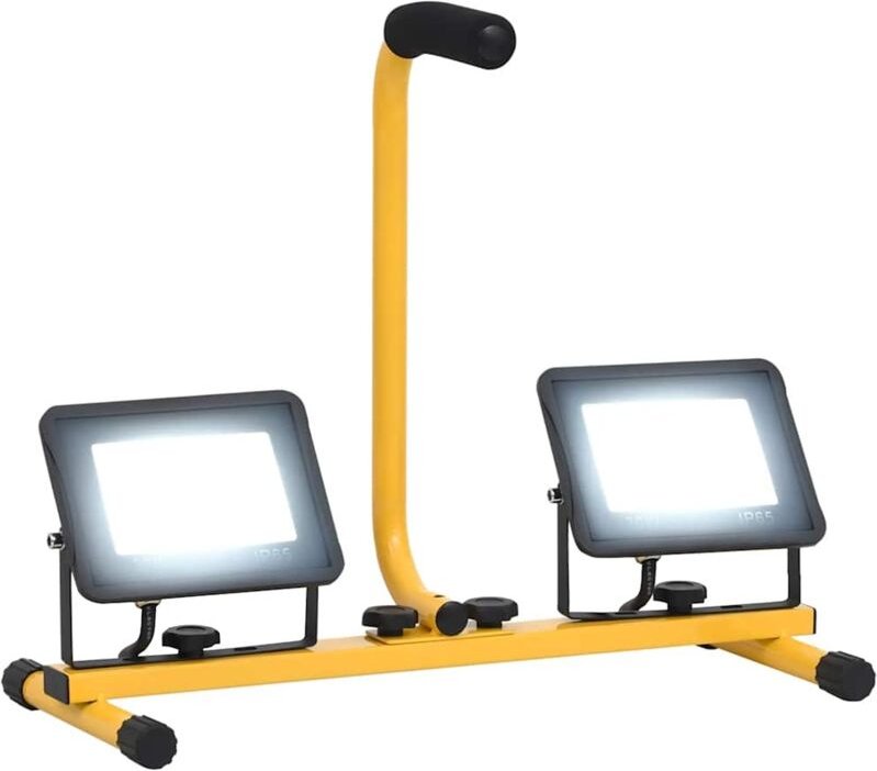 LED-Fluter mit Handgriff 2x30 w Kaltweiß Vidaxl