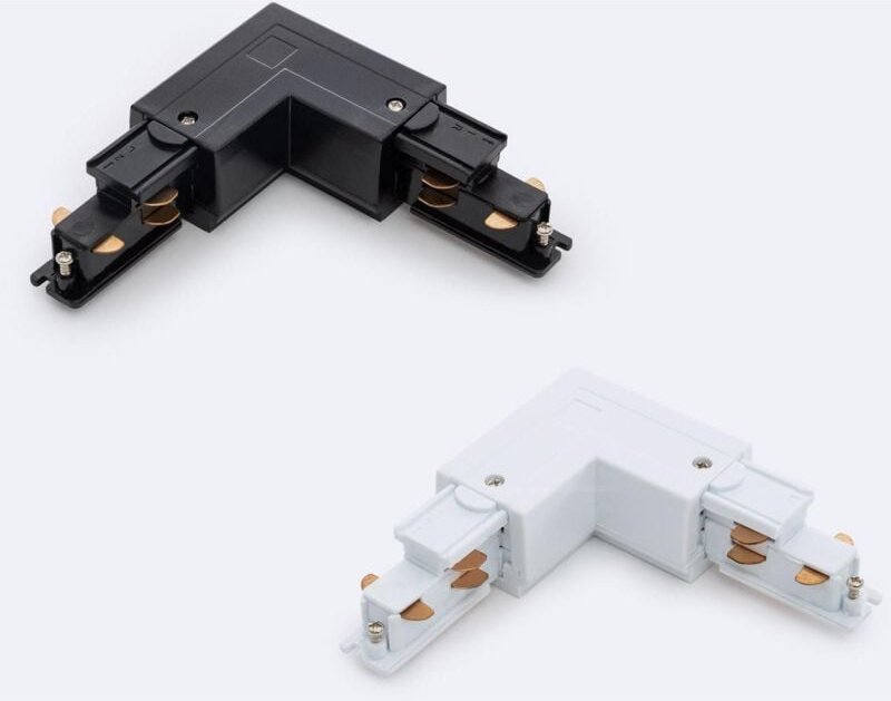 Efectoled - Verbindungsstück Right Side Typ l für 3-Phasenstromschiene dali Schwarz