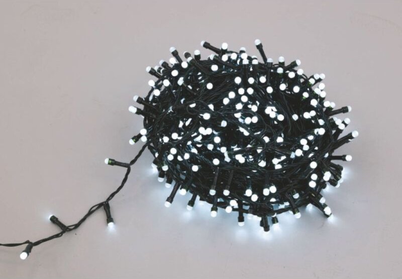 Lichtkette 500 led rund 25 m kaltweiß