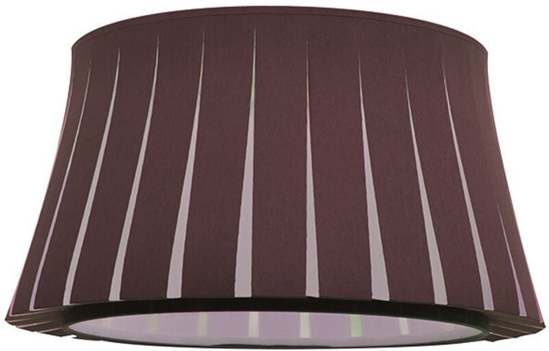 Hängender Deckenschirm der Serie 'Tripod' mit Diffusor inklusive M10 IP20 Ø35 cm aus braunem und weißem Textil