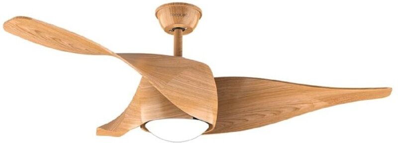 Cecotec Deckenventilator de mit Licht EnergySilence Aero 5290 LightWood. 40 W und 52", mit DC-Motor, Fernbedienung, LED-...