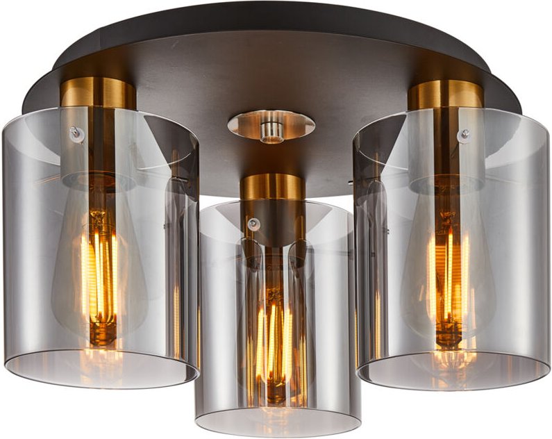 SARDO 3 E27 Messing-Deckenleuchte ITALUX SPL-5581-3SC-BRO-SG