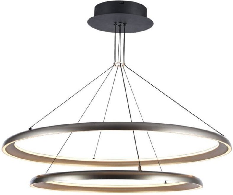 V-tac - Deckenleuchte Deckenlampe Wohnzimmerlleuchte Metall Champagnergrau b 107 cm