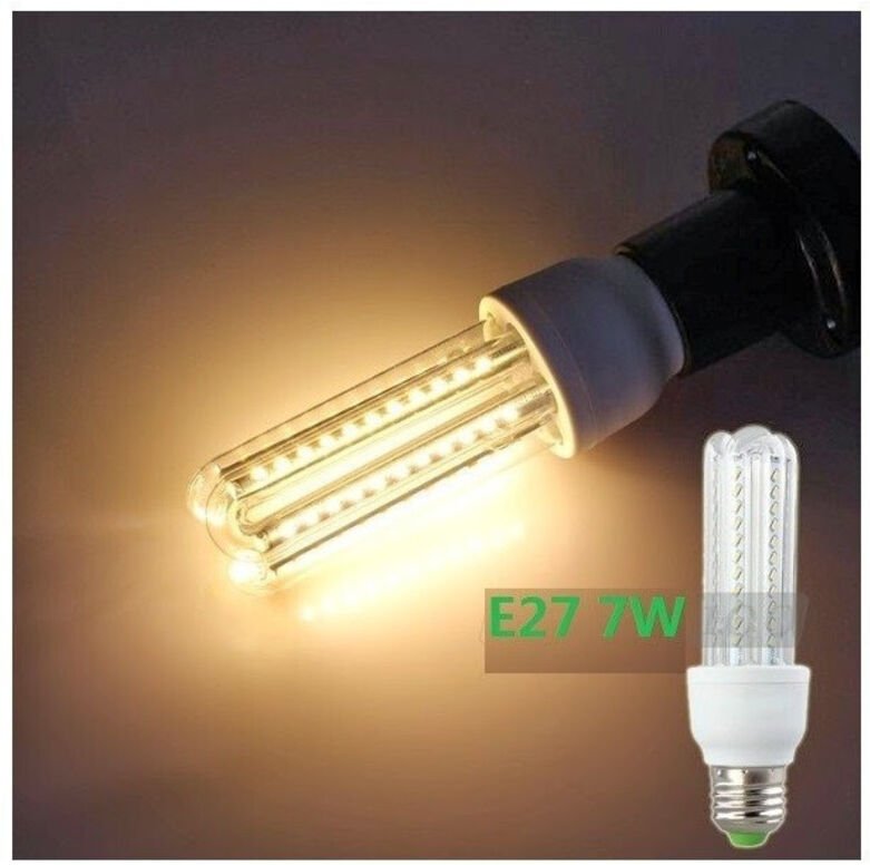 Trade Shop Traesio - Trade Shop - Neu led lampe e27 3014 smd 7W kalt weiß und warm weiß -