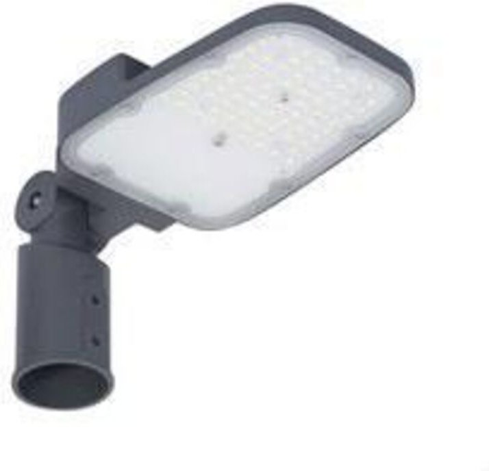 "RV20ST GY" LED-Straßenleuchte/Leuchtfeuer (45 W, 4000 K, 6075 lm), IP66/IK08, 44,8 x 7,3 x 17,2 cm, schwarze Farbe