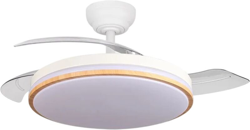 DC-Ventilator Relámpago mit Sommer-/Winterfunktion 60 W, weiß, 3 Flügel, 107D, 6980 lm, 3500–4000–6500 K, Fernbedienung ...