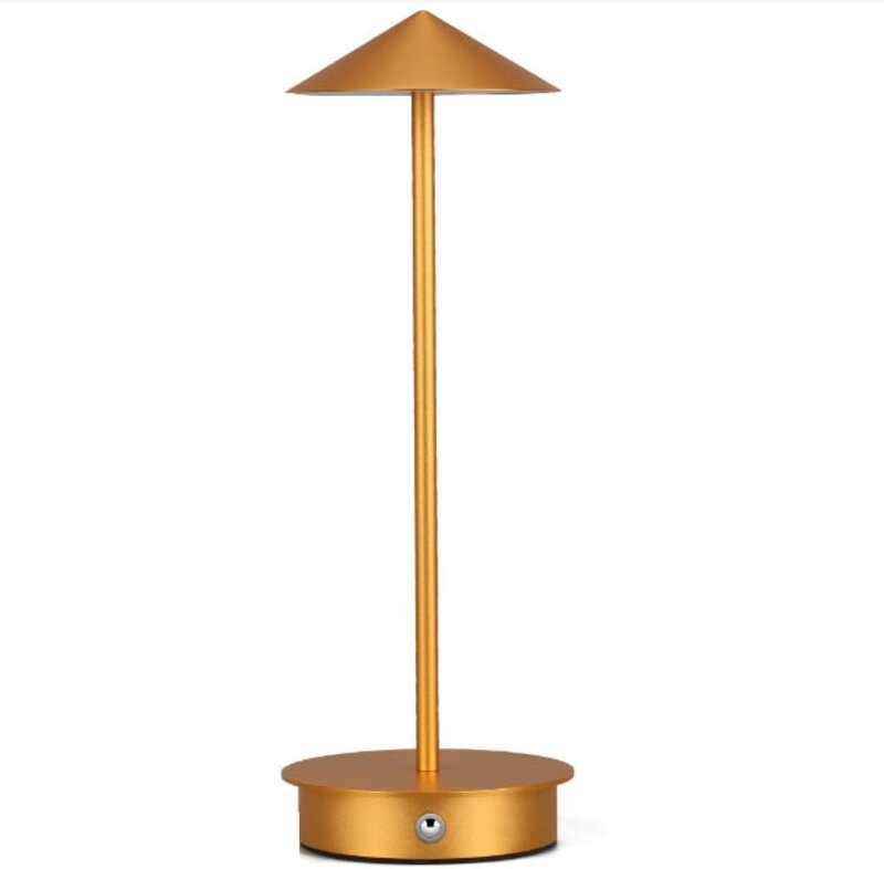 3-farbige Touch-Schreibtischleuchte aus Metall, dimmbare Acryl-Tischleuchte, wiederaufladbare tragbare Schreibtischlampe...