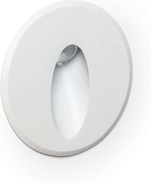 Efectoled - LED-Wandleuchte Aussen 3W Einbau Rund Weiss Oval Olite 4000K Neutralweiß