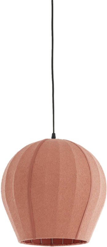 Hängeleuchte - Zagori - rosa - textil - E27 - - Light&living