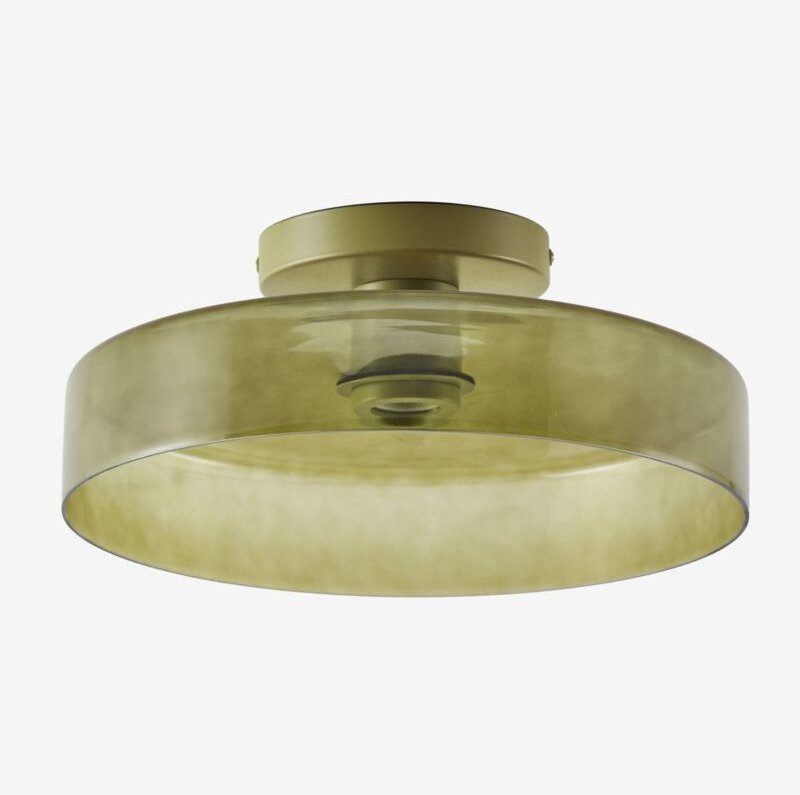 SKLUM Jaxal Glas-Badezimmer-Deckenleuchte Kaktus Grün Ø35 cm