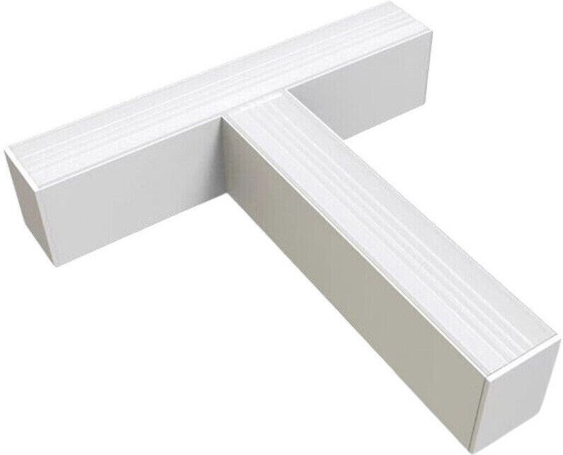 Trade Shop - copy of LAMPADA DI RACCORDO CONNETTORE A L PER LAMPADARIO 12W LUCE SELEZIONABILE CCT LL57-L-3C - Weiß