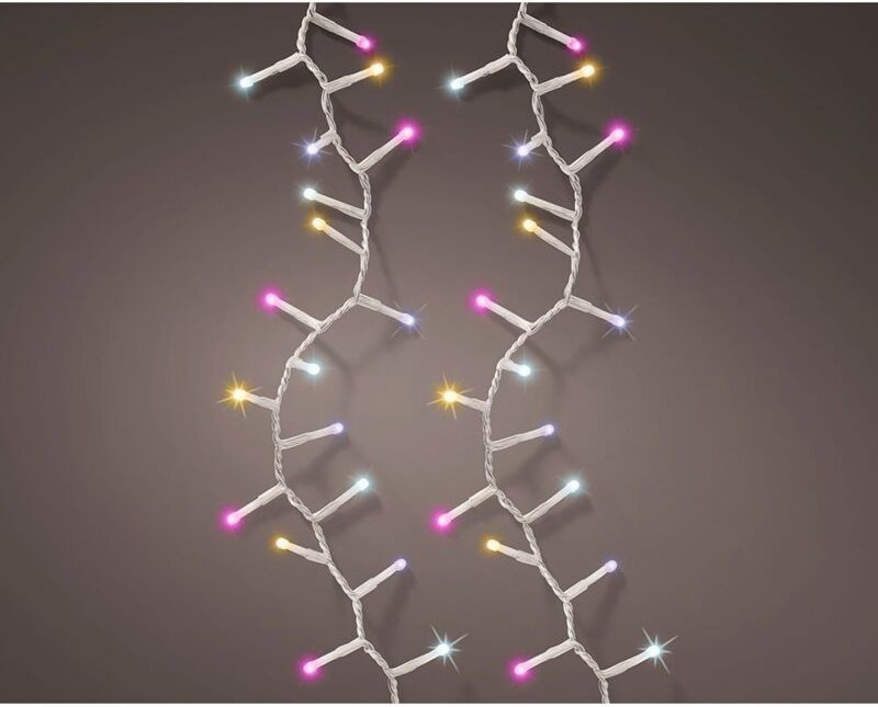 11m mehrfarbig blinkende LED-Girlande für den Außenbereich