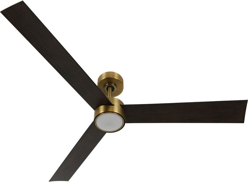 Energiespar Deckenventilator Climate IV Messing mit LED