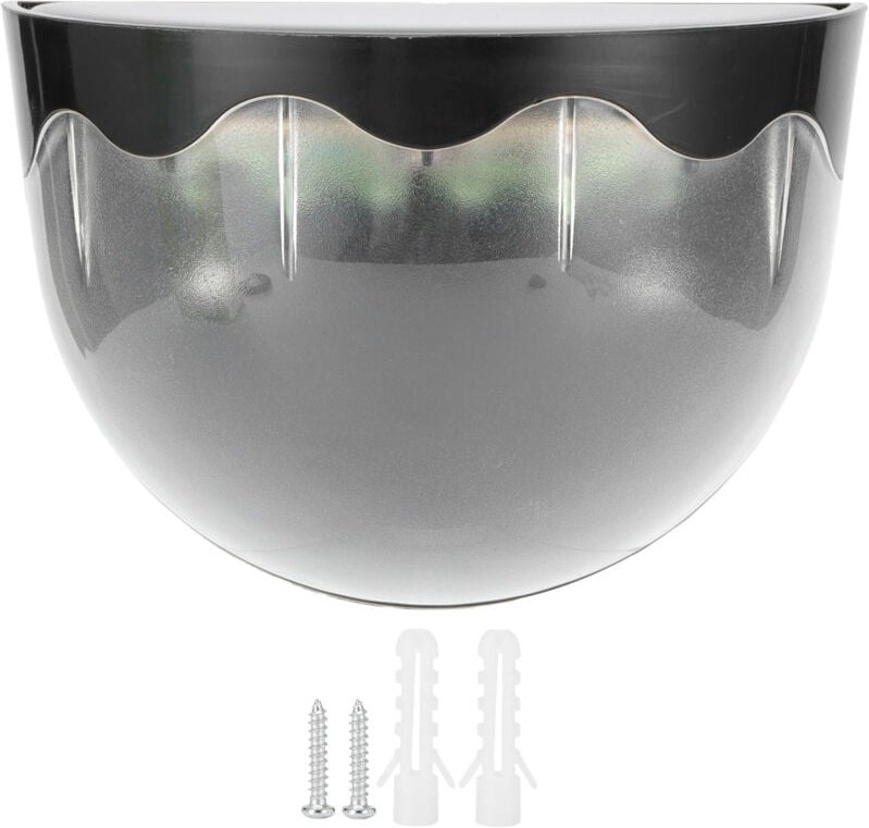 Wandleuchte, energiesparende, farbenfrohe Beleuchtungsdekoration, für die Außenbeleuchtung (Schwarz)