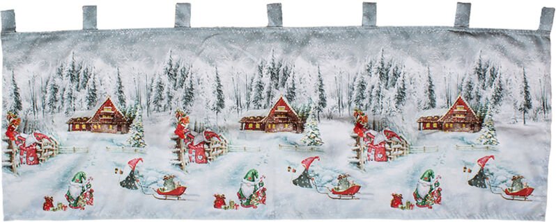 X-Mas Gardine mit LED-M042538Neu-Wichtel-var