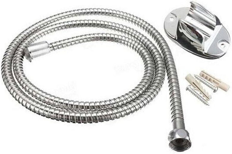 Trade Shop - soffione doccia universale rotondo colorato doccetta accessoren bagno mit laccio - Rosa