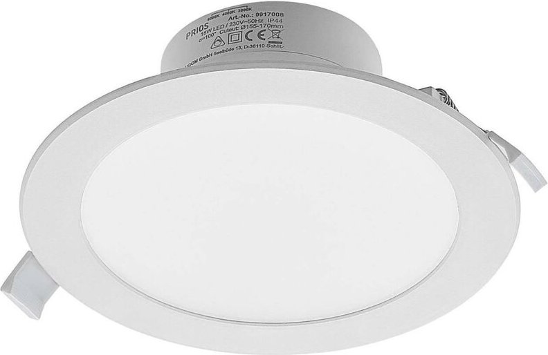 Thumbnail - LED-Einbaustrahler Rida, 19 cm, 18 w, cct, dimmbar - weiß - Prios
