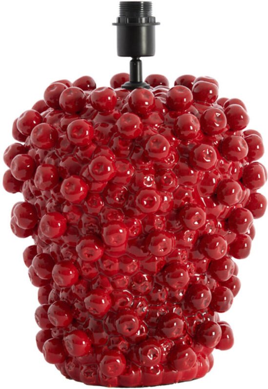 Light & Living - tischlampe - Berries - rot - keramik - Ø 32cm -