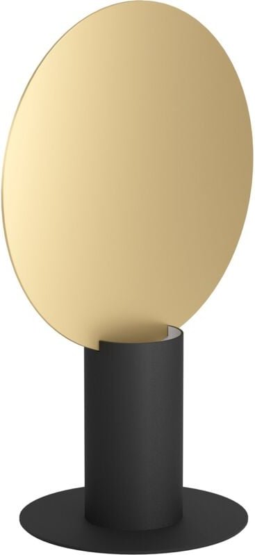 Eglo - led Tischlampe Sarona, geometrische Nachttischlampe, Tischleuchte aus Metall in Gold und Schwarz, Deko Lampe für ...
