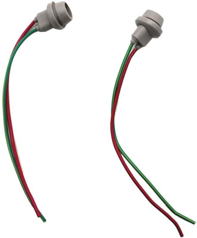 2er-Pack T10 W5W flexible Gummiadapter für Lampenfassungen, Stecker/Buchse mit Kabel