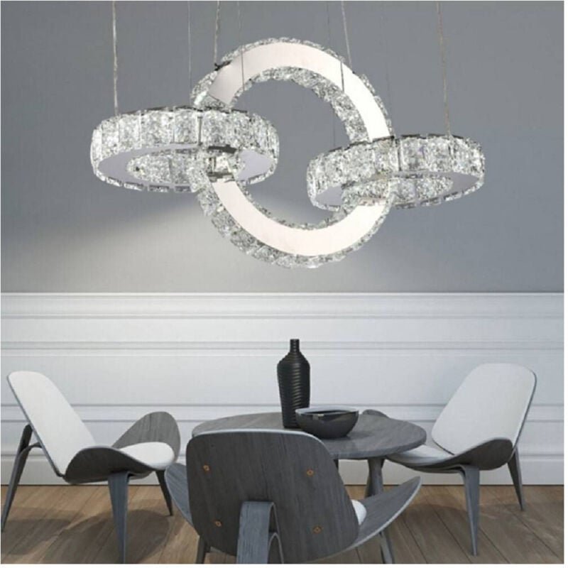 Trade Shop - led Modernes Design Kristallkristall weint 25 Watt kaltes weißes Licht B34 -