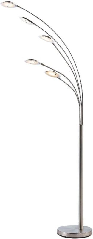 Led Stehlampe 'Anea' aus Metall für Wohnzimmer & Esszimmer von Lindby