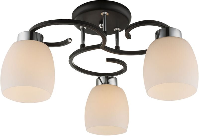 Deckenleuchte - Pessoa iv - schwarz - metall - ø 48cm - - Globo