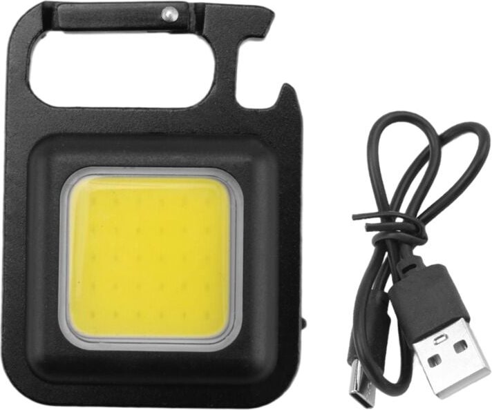 Tlily - cob Taschenlampe, 500 Lumen, , Wiederaufladbarer SchlüSselanhäNger, Mini 3 Licht mit Flaschen ÖFfner zum Angeln,...