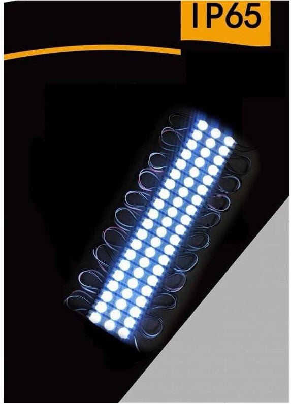 Trade Shop Traesio - Trade Shop - moduelle led 12V 20 strisce 2835 luce bianco ghiaccio 13000K IP65 ABT-2835-6114-FF -