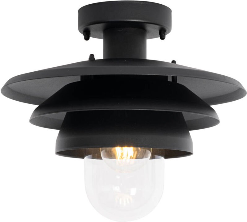 Design-Außen-Deckenleuchte schwarz IP44 - Morty