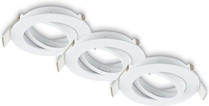 B.k.licht - 3er Set led Einbaustrahler led Einbauleuchten Spots Flach Schwenkbar GU10