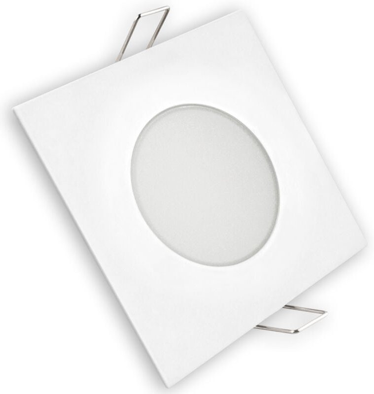 Alfa - Fester LED-Ring, IP65, matel, quadratisch, weiß, 5 w, kalt