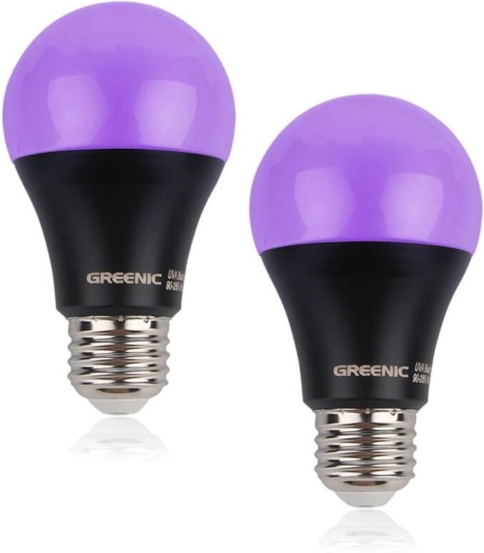 LED-Lampen, Hochdruck, 85–265 V, violettes UV-Licht, schwarzer Leuchtstoffteil, kunststoffbeschichteter Aluminiumkolben,...