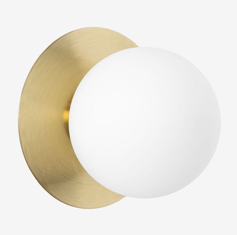 SKLUM Wandlampe aus Eisen und Glas Anine Vergoldet Ø15 cm