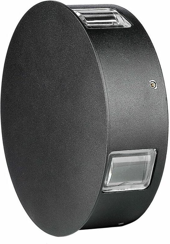 Runde LED-Wandleuchte 4W 110LM/W Schwarz Warmweiß IP65 - V-tac