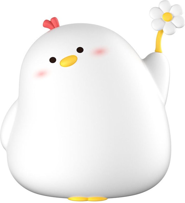 Blumen-Hühnchen-Nachtlichter für Kinder, Nachtlicht für Neugeborene, wiederaufladbares dimmbares Nachtlicht mit 3 Stufen...